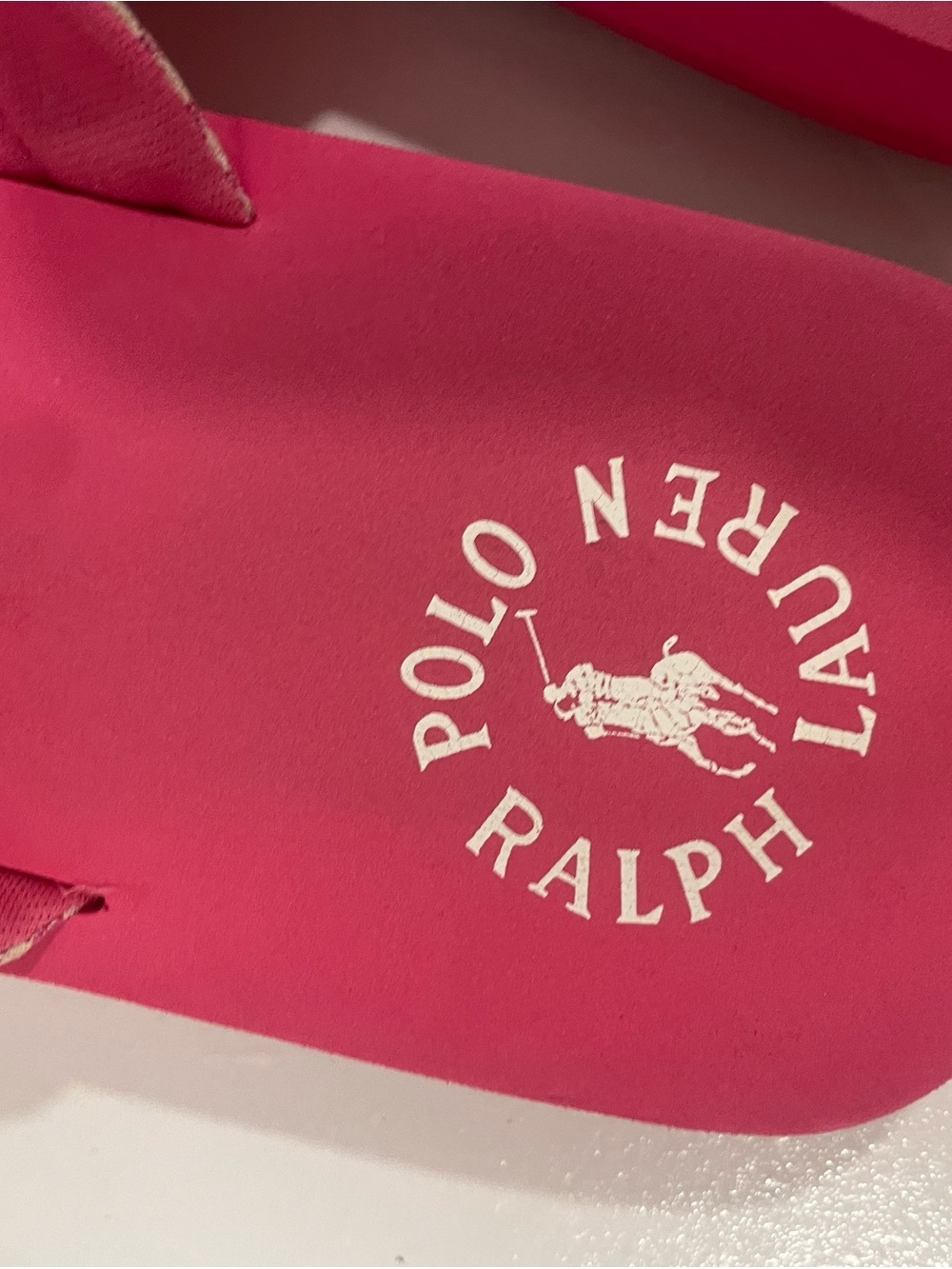 Polo by Ralph Lauren Hot Pink Women's Slide Sandals